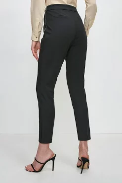 Best Sale ✔️ Karen Millen Essential Techno Side Zip Woven Trouser 👏 -Occasionwear Popular Store akk00179 black xl 2
