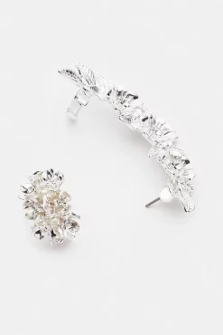 Flash Sale 👏 Karen Millen Silver Plated Ear Cuff Set 🤩 -Occasionwear Popular Store akk01619 silver xl 2