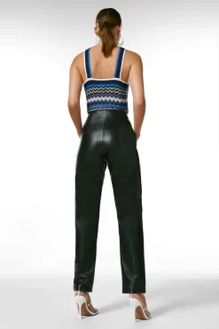 Flash Sale ๐ Karen Millen Petite Leather Button Detail Trouser โจ 9 Flash Sale ๐ Karen Millen Petite Leather Button Detail Trouser โจ -Occasionwear Popular Store akk02586 black xl 2