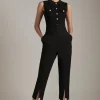 Best Pirce 🔥 Karen Millen Petite Compact High Waist Split Hem Trouser 👍 -Occasionwear Popular Store akk02958 black xl