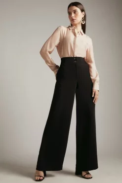 Cheap 🧨 Karen Millen Essential Tailored Wide Leg Woven Trousers 😍