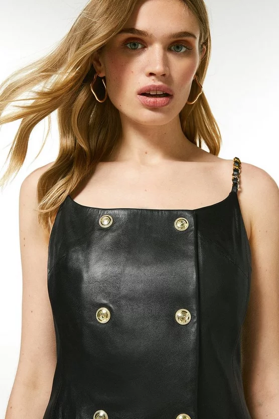 Wholesale โญ Karen Millen Leather Chain Strap Tux Pencil Midi ๐ Dress ๐ 5 Wholesale โญ Karen Millen Leather Chain Strap Tux Pencil Midi ๐ Dress ๐ - Image 3