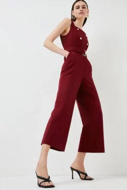 Wholesale 👍 Karen Millen Tubular Strap Leather 🩴 Sandal ⭐