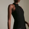 Flash Sale 🥰 Karen Millen Bandage Halter Top Made With Recycled Yarn ⭐ -Occasionwear Popular Store akk04286 black xl