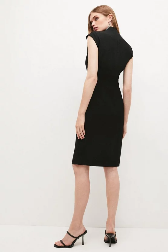 Cheap ๐ฅ Karen Millen Collar Wrap Popper Midi ๐ Dress ๐ 5 Cheap ๐ฅ Karen Millen Collar Wrap Popper Midi ๐ Dress ๐ - Image 3