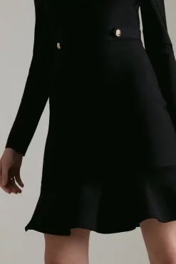 Best reviews of 🌟 Karen Millen Bandage Knit Flippy Mini 👗 Dress In Recycled Yarn 🤩 -Occasionwear Popular Store akk05400 black xl 1