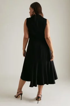 Wholesale ๐ Karen Millen Plus Size Soft Tailored High Low Midi ๐ Dress ๐ฅฐ 10 Wholesale ๐ Karen Millen Plus Size Soft Tailored High Low Midi ๐ Dress ๐ฅฐ -Occasionwear Popular Store akk05601 black xl 2