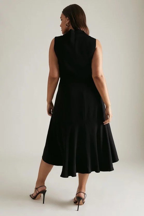Wholesale ๐ Karen Millen Plus Size Soft Tailored High Low Midi ๐ Dress ๐ฅฐ 5 Wholesale ๐ Karen Millen Plus Size Soft Tailored High Low Midi ๐ Dress ๐ฅฐ - Image 4