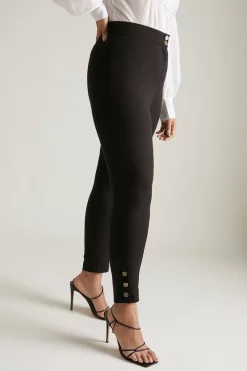 Wholesale 🥰 Karen Millen Lydia Millen Plus Size Bi Stretch Button Jodhpur - black 😉 -Occasionwear Popular Store akk05608 black xl 1