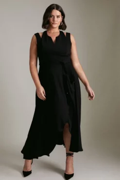 Flash Sale ๐ฅ Karen Millen Plus Size Soft Tailored Waterfall Maxi ๐ Dress ๐
