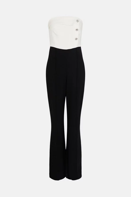 Best reviews of ๐ Karen Millen Compact Viscose Colour Block Tux Jumpsuit - mono ๐ 6 Best reviews of ๐ Karen Millen Compact Viscose Colour Block Tux Jumpsuit - mono ๐ - Image 4