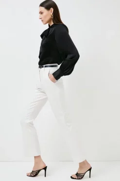 Outlet 🎁 Karen Millen Crystal Embellished Strappy Suede Mule ❤️