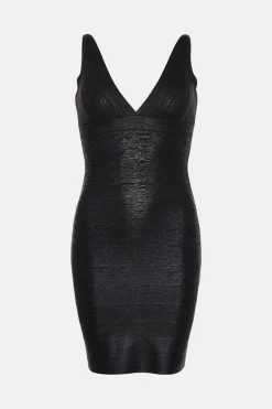 Coupon ๐ Karen Millen Metallic Bandage Mini ๐ Dress In Recycled Yarn ๐ 13 Coupon ๐ Karen Millen Metallic Bandage Mini ๐ Dress In Recycled Yarn ๐ -Occasionwear Popular Store akk06160 black xl 3