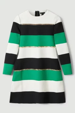 Best deal 🔔 Karen Millen Bandage Knit Stripe Chain Detail Mini 👗 Dress 🎁 11 Best deal 🔔 Karen Millen Bandage Knit Stripe Chain Detail Mini 👗 Dress 🎁 -Occasionwear Popular Store akk06626 green xl 3