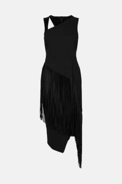 Top 10 ๐ Karen Millen Tailored Fringe Detail Pencil Midi ๐ Dress - black ๐ 11 Top 10 ๐ Karen Millen Tailored Fringe Detail Pencil Midi ๐ Dress - black ๐ -Occasionwear Popular Store akk06700 black xl 3
