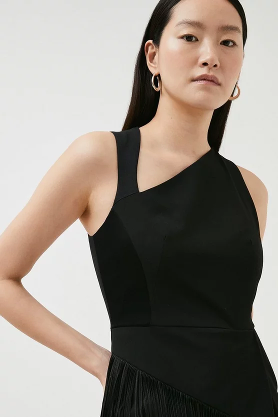 Top 10 ๐ Karen Millen Tailored Fringe Detail Pencil Midi ๐ Dress - black ๐ 7 Top 10 ๐ Karen Millen Tailored Fringe Detail Pencil Midi ๐ Dress - black ๐ - Image 5