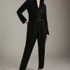 Wholesale 🎁 Karen Millen Tuxedo Wrap Jumpsuit 👍 -Occasionwear Popular Store akk06791 black xl
