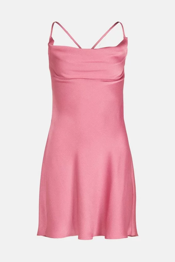 Best Sale ๐ Karen Millen Satin Cowl Neck Woven Mini Slip ๐ Dress - purple ๐ฏ 6 Best Sale ๐ Karen Millen Satin Cowl Neck Woven Mini Slip ๐ Dress - purple ๐ฏ - Image 4