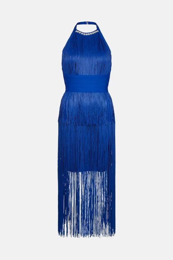 Deals ๐คฉ Karen Millen Petite Bandage Knit Fringed ๐ Dress - cobalt ๐ 6 Deals ๐คฉ Karen Millen Petite Bandage Knit Fringed ๐ Dress - cobalt ๐ - Image 4