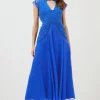 Promo โจ Karen Millen Cornelli Embellished Cap Sleeve Woven Maxi - cobalt โค๏ธ 2 Promo โจ Karen Millen Cornelli Embellished Cap Sleeve Woven Maxi - cobalt โค๏ธ -Occasionwear Popular Store akk07062 cobalt xl