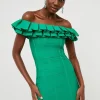 Outlet ๐ Karen Millen Drama Frill Bardot Bandage Knit ๐ Dress ๐ 1 Outlet ๐ Karen Millen Drama Frill Bardot Bandage Knit ๐ Dress ๐ -Occasionwear Popular Store akk07507 green xl