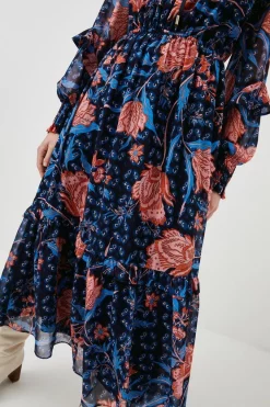 Discount ๐ Karen Millen Geo Floral Shirred Woven Maxi ๐ 9 Discount ๐ Karen Millen Geo Floral Shirred Woven Maxi ๐ -Occasionwear Popular Store akk07621 floral xl 1