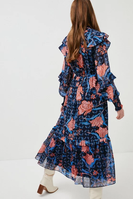 Discount ๐ Karen Millen Geo Floral Shirred Woven Maxi ๐ 7 Discount ๐ Karen Millen Geo Floral Shirred Woven Maxi ๐ - Image 5