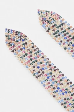 Flash Sale 🛒 Karen Millen Diamante Statement Earrings - silver ⌛ -Occasionwear Popular Store akk95848 silver xl 2