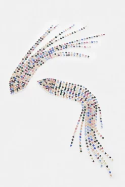 Flash Sale 🛒 Karen Millen Diamante Statement Earrings - silver ⌛ -Occasionwear Popular Store akk95848 silver xl 3 1