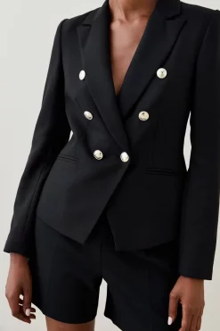 Top 10 ✨ Karen Millen Tailored Button Military Blazer 💯