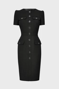 Best reviews of 🔔 Karen Millen Utility Midi 👗 Dress ⭐ -Occasionwear Popular Store akk98375 black xl 3