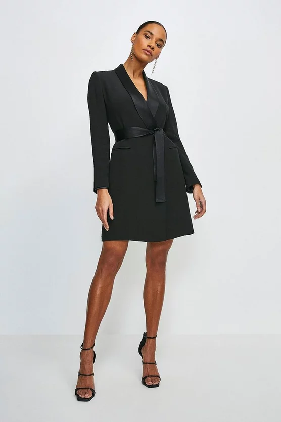 Deals ๐ Karen Millen Tuxedo Wrap Mini ๐ Dress ๐ฅฐ 3 Deals ๐ Karen Millen Tuxedo Wrap Mini ๐ Dress ๐ฅฐ