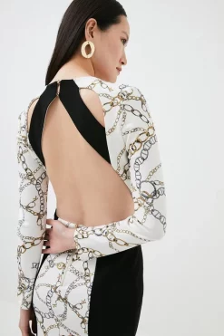 Buy ❤️ Karen Millen Petite Chain Figure Form Stretch Woven Mini ❤️ 8 Buy ❤️ Karen Millen Petite Chain Figure Form Stretch Woven Mini ❤️ -Occasionwear Popular Store bkk00026 chain xl 1