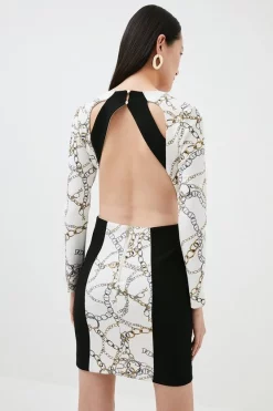 Buy ❤️ Karen Millen Petite Chain Figure Form Stretch Woven Mini ❤️ 9 Buy ❤️ Karen Millen Petite Chain Figure Form Stretch Woven Mini ❤️ -Occasionwear Popular Store bkk00026 chain xl 2
