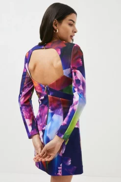 Cheapest 😉 Karen Millen Petite Floral Figure Form Stretch Woven Mini 🔔 -Occasionwear Popular Store bkk00027 floral xl 2