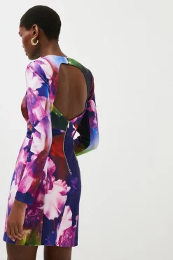 Cheapest 😉 Karen Millen Petite Floral Figure Form Stretch Woven Mini 🔔 -Occasionwear Popular Store bkk00027 floral xl 4