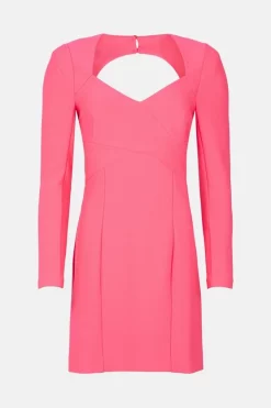 Hot Sale 🥰 Karen Millen Petite Figure Form Stretch Woven Mini - pink ⌛ -Occasionwear Popular Store bkk00028 pink xl 3