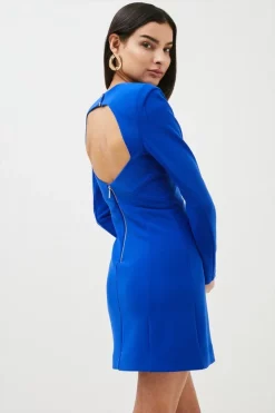 Cheapest 🎉 Karen Millen Petite Figure Form Stretch Woven Mini - cobalt 👍 -Occasionwear Popular Store bkk00029 cobalt xl 2
