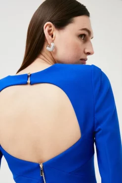 Cheapest 🎉 Karen Millen Petite Figure Form Stretch Woven Mini - cobalt 👍 -Occasionwear Popular Store bkk00029 cobalt xl 4