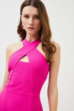Promo โ Karen Millen Figure Form Cross Front Woven ๐ Dress - magenta ๐ 8 Promo โ Karen Millen Figure Form Cross Front Woven ๐ Dress - magenta ๐ -Occasionwear Popular Store bkk00036 magenta xl 1