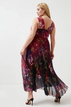 Brand new ๐ Karen Millen Plus Size Ombre Pleat Corset Detail Woven Maxi - burgundy โ 9 Brand new ๐ Karen Millen Plus Size Ombre Pleat Corset Detail Woven Maxi - burgundy โ -Occasionwear Popular Store bkk00182 burgundy xl 2