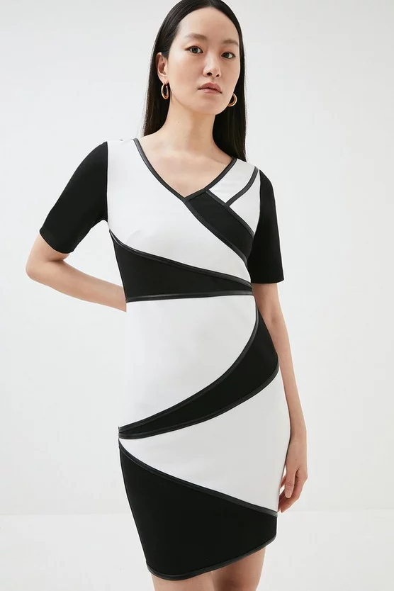 Cheapest ๐งจ Karen Millen Colour Block Jersey Pencil ๐ Dress ๐ฅฐ 3 Cheapest ๐งจ Karen Millen Colour Block Jersey Pencil ๐ Dress ๐ฅฐ