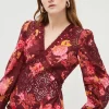 Promo ๐งจ Karen Millen Floral Voile Cutwork Woven Mini - red โ๏ธ 2 Promo ๐งจ Karen Millen Floral Voile Cutwork Woven Mini - red โ๏ธ -Occasionwear Popular Store bkk00376 red xl