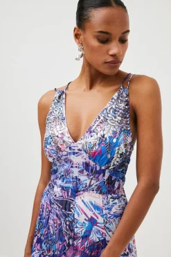 Cheap 🔥 Karen Millen Beaded Embellished Woven Maxi - blue 💯 -Occasionwear Popular Store bkk00378 blue xl 4