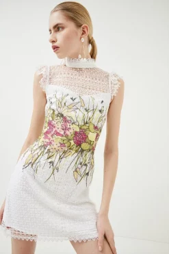 Deals π Karen Millen Placed Floral Guipure Lace Mini π Dress - ivory π 9 Deals π Karen Millen Placed Floral Guipure Lace Mini π Dress - ivory π -Occasionwear Popular Store bkk00472 ivory xl 1