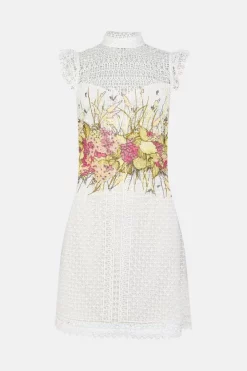 Deals π Karen Millen Placed Floral Guipure Lace Mini π Dress - ivory π 11 Deals π Karen Millen Placed Floral Guipure Lace Mini π Dress - ivory π -Occasionwear Popular Store bkk00472 ivory xl 3