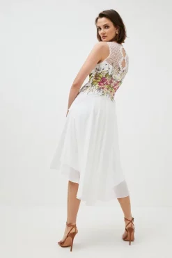 Best Pirce ⌛ Karen Millen Placed Floral Guipure Lace Pleat Midi - ivory ❤️ 9 Best Pirce ⌛ Karen Millen Placed Floral Guipure Lace Pleat Midi - ivory ❤️ -Occasionwear Popular Store bkk00475 ivory xl 2