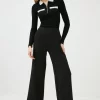 Promo โ Karen Millen Compact Stretch Cropped Wide Trousers - black ๐ 2 Promo โ Karen Millen Compact Stretch Cropped Wide Trousers - black ๐ -Occasionwear Popular Store bkk00562 black xl