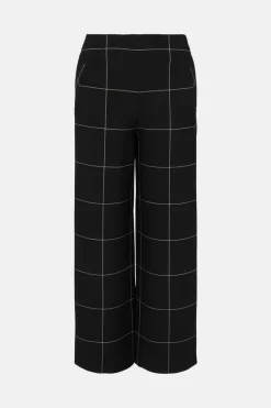 Promo โ Karen Millen Compact Stretch Cropped Wide Trousers - black ๐ 10 Promo โ Karen Millen Compact Stretch Cropped Wide Trousers - black ๐ -Occasionwear Popular Store bkk00562 black xl 3