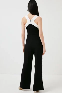 Best Sale ๐ Karen Millen Compact Stretch Viscose Button Jumpsuit ๐ 10 Best Sale ๐ Karen Millen Compact Stretch Viscose Button Jumpsuit ๐ -Occasionwear Popular Store bkk00576 mono xl 2